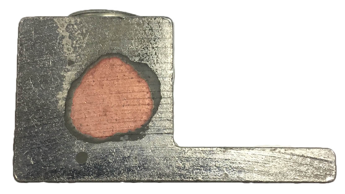copper plate between aluminum body and tin plate